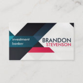 幾何モダン的なお洒落プロフェッショナルの目を引く 名刺 (正面)