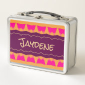 幾何モダン的カスタムおもしろい メタルランチボックス (正面)