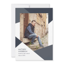 幾何モダン目盛招待状