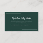 幾何モダン目盛2025年パーティー緑 エンクロージャーカード (正面)