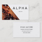 幾何モダン砂利ダート建築デザインB 名刺 (正面/裏面)