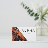 幾何モダン砂利ダート建築デザインB 名刺 (スタンド正面)