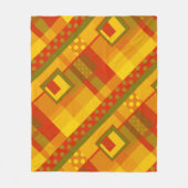 幾何モダン秋カラーフリースブランケット フリースブランケット (正面)