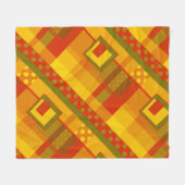 幾何モダン秋カラーフリースブランケット フリースブランケット (正面(横))