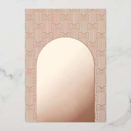 幾何モダン結婚の 箔招待状