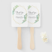 幾何モダン結婚もありがとう ハンドファン (正面&裏面)