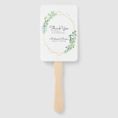 幾何モダン結婚もありがとう ハンドファン (裏面)