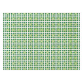 幾何モダン緑の森の正方形パターン テーブルクロス (正面(横))