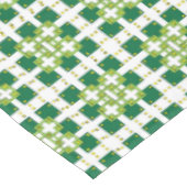 幾何モダン緑の森の正方形パターン テーブルクロス (アングル)