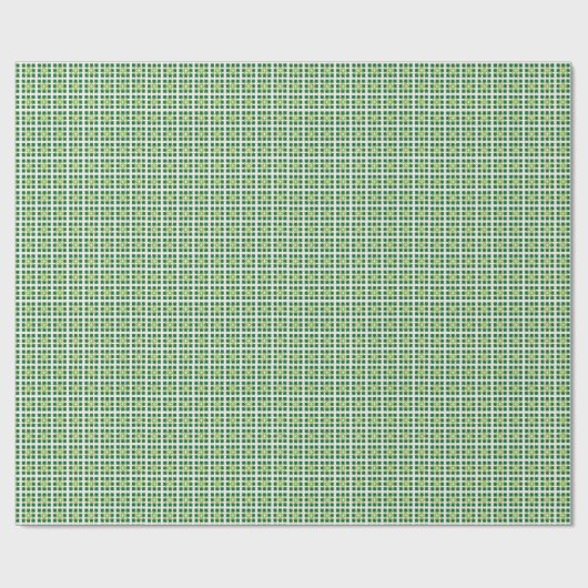 幾何モダン緑の森の正方形パターン ラッピングペーパー (フラット)