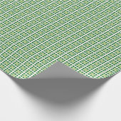 幾何モダン緑の森の正方形パターン ラッピングペーパー (角)