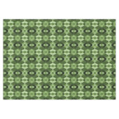 幾何モダン緑模様 テーブルクロス (正面(横))