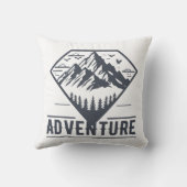 幾何モダン自然マウンテンズアドベンチャー クッション (裏面)