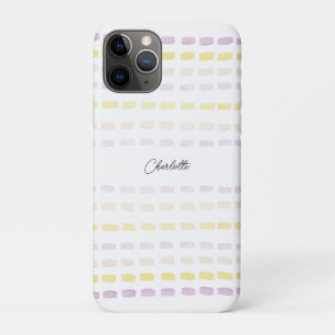 幾何モダン色の水モノグラムの色 iPhone 11 PROケース