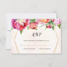 幾何モダン色コーラルピーニー結婚ズ