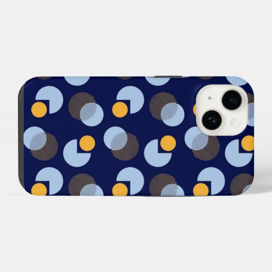 幾何モダン調和 iPhoneケース (裏面横)