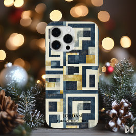 幾何モダン迷路 – テクスチャ付きエレガンス iPhone 15 PRO MAXケース