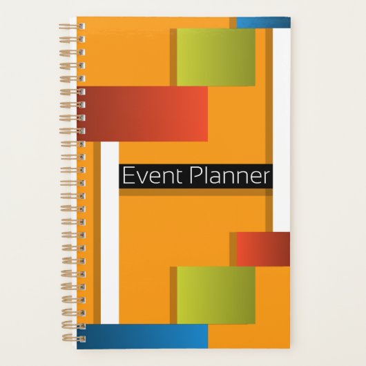 幾何モダン週間および毎月のプランナー プランナー手帳 (正面)