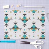 幾何モダン部族模様 薄葉紙 (クラフト)