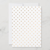 幾何モダン金ゴールドルックグラッド写真卒業 案内状 (裏面)