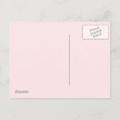 幾何モダン金ゴールド、赤面およびブラックブライダルブランチ インビテーションポストカード (裏面)