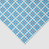 幾何モダン青SEA正方形パターン 薄葉紙 (詳細)