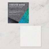 幾何モダン鮮やかパターン スクエア名刺 (正面/裏面)