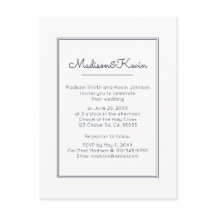 幾何モダン |シンプル青結婚色