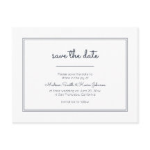 幾何モダン |シンプル青結婚色