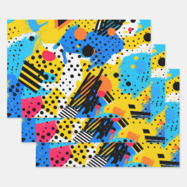 幾何モダン ラッピングペーパーシート