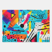 幾何モダン ラッピングペーパーシート (正面3)