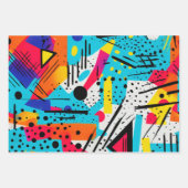 幾何モダン ラッピングペーパーシート (正面)