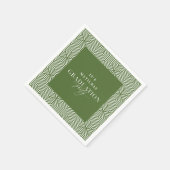幾何モダン・脚本の卒業党 スタンダードカクテルナプキン (角)