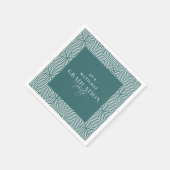 幾何モダン・脚本の卒業党 スタンダードカクテルナプキン (角)