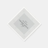 幾何モダン・脚本の卒業党 スタンダードカクテルナプキン (角)