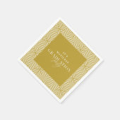 幾何モダン・脚本の卒業党 スタンダードカクテルナプキン (角)