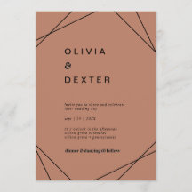 幾何モダン |銅カジュアル結婚の