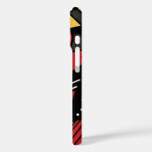 幾何モノグラムのモダン抽象芸術 Case-Mate iPhoneケース (裏面 / 左)