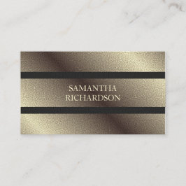 幾何ユニークブラックおよびフェイク金ゴールドプロフェッショナル 名刺