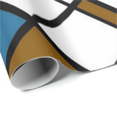 幾何ユニークモダンコンテンポラリー格子模様 ラッピングペーパー (ロールコーナー)