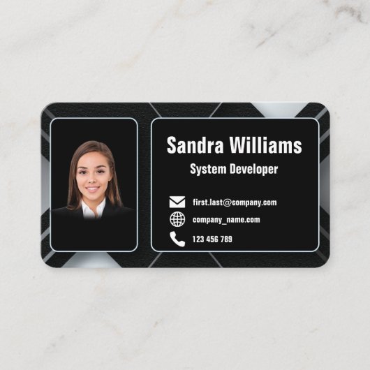 幾何ユニーク名刺5 名刺 (正面)