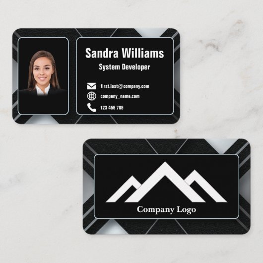 幾何ユニーク名刺5 名刺 (正面/裏面)