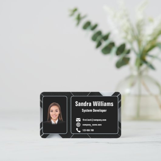 幾何ユニーク名刺5 名刺 (スタンド正面)