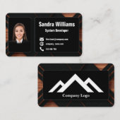 幾何ユニーク名刺7 名刺 (正面/裏面)