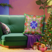 幾何ユニーク色の水模様アートピロー クッション