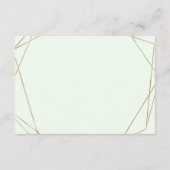 幾何ユーカリ緑の願い井戸カード エンクロージャーカード (裏面)