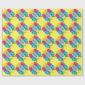 幾何ライオンの頭 ラッピングペーパー (フラット)