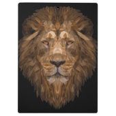 幾何ライオンポートレート クリップボード (裏面)