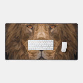 幾何ライオンポートレート デスクマット (キーボード&マウス)