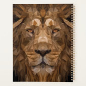 幾何ライオンポートレート プランナー手帳 (裏面)